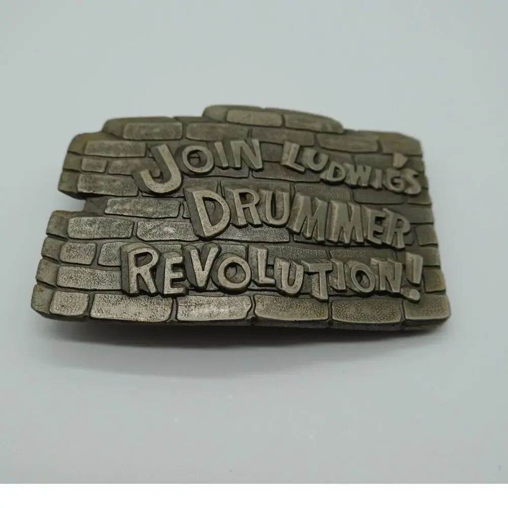 Lewis Buckles Ludwig Drums Belt Buckle Join Ludwig's Drummer Revolution Vintage